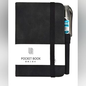 Black Pocket NoteBook with Pen